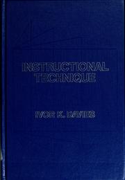 Cover of: Instructional technique