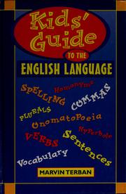 Cover of: Kids' guide to the English language