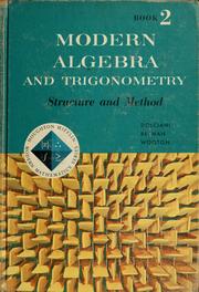 Cover of: Modern algebra: structure and method