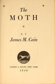 The moth by James M. Cain
