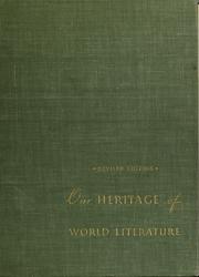 Cover of: Our heritage of world literature.