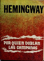 Cover of: Por quién doblan las campanas