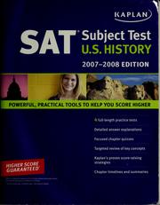 Cover of: SAT subject test: U.S. history