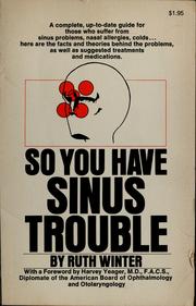Cover of: So you have sinus trouble