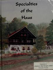 Cover of: Specialties of the Haus