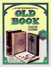 Cover of: Huxford's Old Book Value Guide (9th ed)