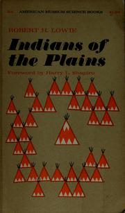 Cover of: Indians of the Plains.