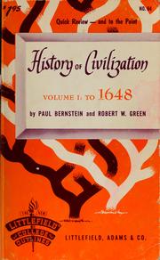 Cover of: History of civilization