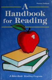Cover of: A handbook for reading: phonics textbook