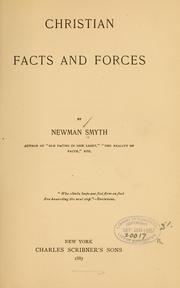 Cover of: Christian facts and forces