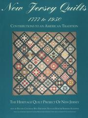 Cover of: New Jersey quilts 1777 to 1950: contributions to an American tradition