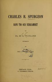 Cover of: Charles H. Spurgeon