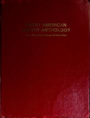 Cover of: Great American poetry anthology by Campbell, John