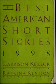 Cover of: The Best American Short Stories 1998 by Garrison Keillor
