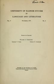 Cover of: Ysopet-Avionnet: the Latin and French texts