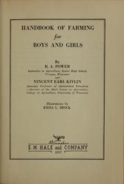 Cover of: Handbook of farming for boys and girls