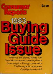 Cover of: Consumer reports 1983: buying guide issue
