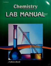 Cover of: Laboratory manual for Chemistry
