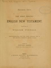 Cover of: The first printed English New Testament