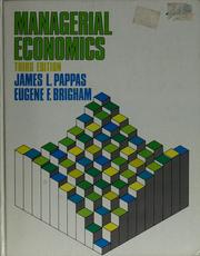 Cover of: Managerial economics