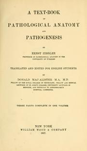 Cover of: A text-book of pathological anatomy and pathogenesis