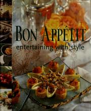 Cover of: Bon appétit entertaining with style