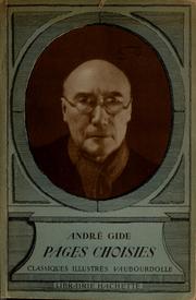 Cover of: Pages choisies by André Gide