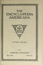 Cover of: The Encyclopedia Americana: a library of universal knowledge