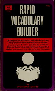 Rapid vocabulary builder by Norman Lewis