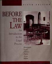 Before the law by John J. Bonsignore