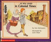 Cover of: --if you lived in colonial times