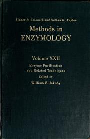 Cover of: Methods in enzymology