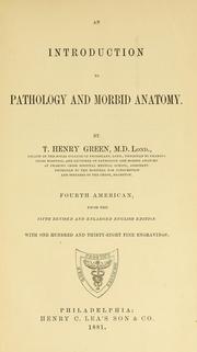 Cover of: An Introduction to pathology and morbid anatomy
