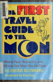 Cover of: The first travel guide to the moon