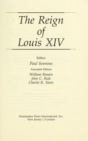 Cover of: The Reign of Louis XIV