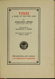 Cover of: Vinzi: a story of the Swiss Alps