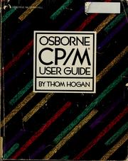Cover of: OSBORNE CP/M user guide by Thom Hogan