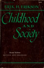 Cover of: Childhood and society by Erik H. Erickson