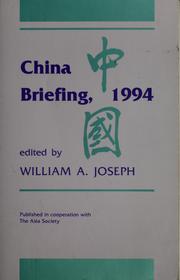 Cover of: China briefing, 1994