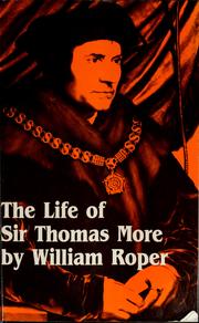 Cover of: The Life of Sir Thomas More