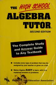 Cover of: The High school algebra tutor by M. Fogiel