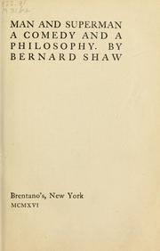Cover of: Man and superman by George Bernard Shaw