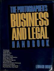 Cover of: The photographer's business and legal handbook