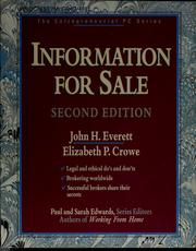 Cover of: Information for sale