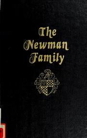 Cover of: The Newman family: descendants of Davis and Nancy Newman, 1780, Spartanburg County District, South Carolina