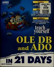 Cover of: Teach Yourself OLE DB and ADO in 21 Days.