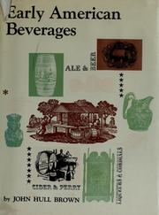 Cover of: Early American beverages.