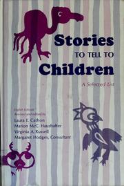 Cover of: Stories to tell to children: a selected list.