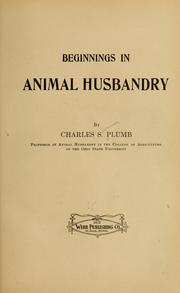Cover of: Beginnings in animal husbandry