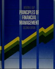 Cover of: Principles of financial management